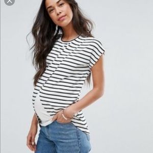 ASOS maternity/nursing wrap top